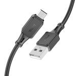 HOCO Cavetto X101 USB to MicroUsb da 1 Metro in Silicone - Nero